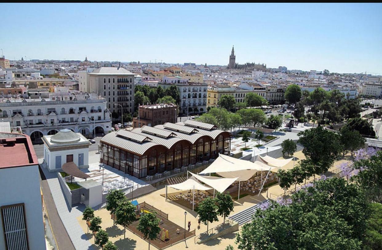 Maravilloso Ático Puente de Triana Siviglia Esterno foto